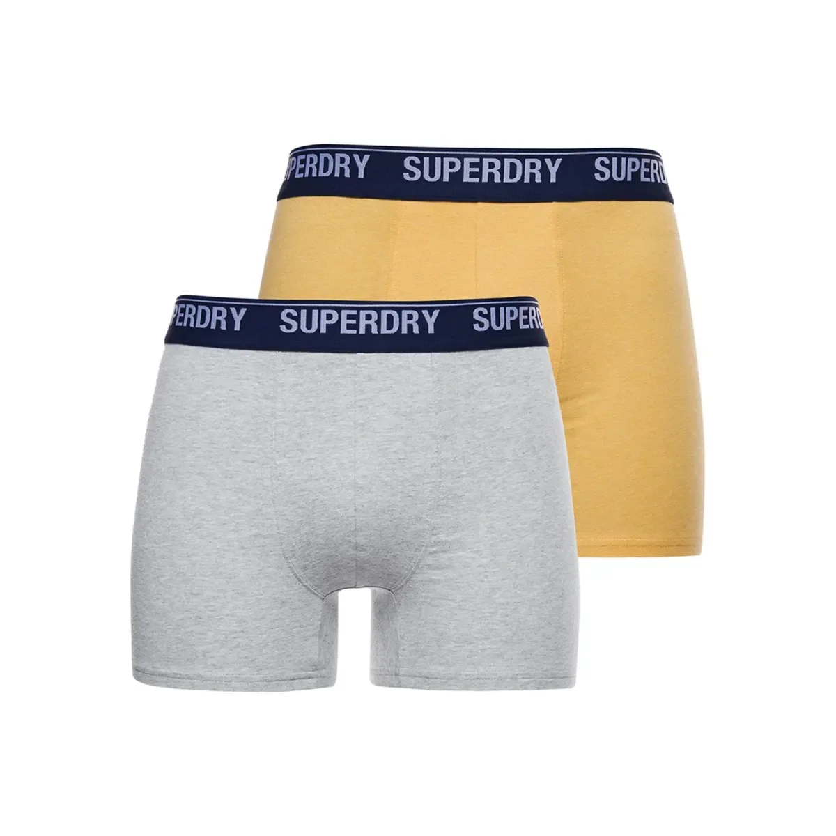 Φωτογραφία προϊόντος: Superdry Ανδρικό Boxer Μακρύ Organic Cotton - Διπλό Πακέτο, Χρώμα Yellow-Grey