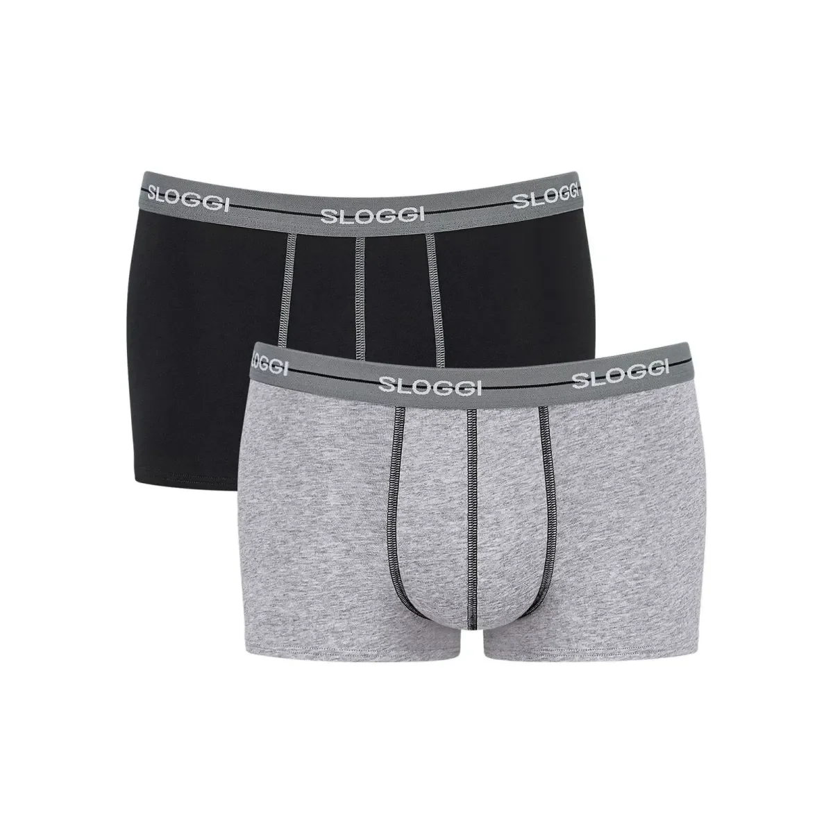 Φωτογραφία προϊόντος: Sloggi Ανδρικό Boxer Start Hipster Box - Διπλό Πακέτο, Χρώμα Μαύρο-Γκρι