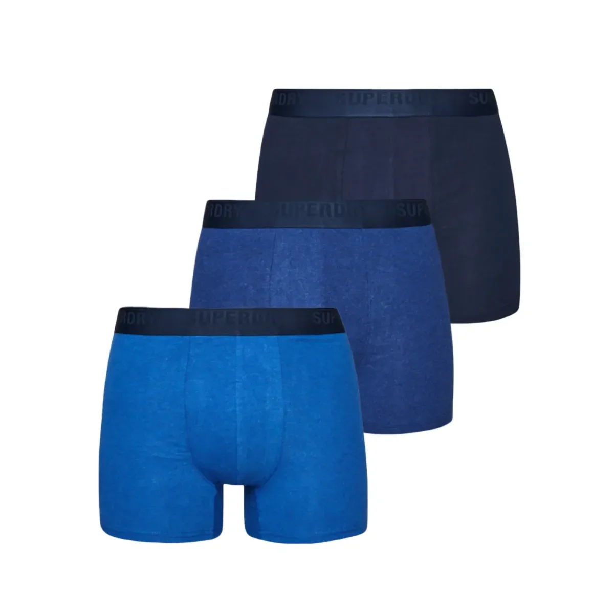 Φωτογραφία προϊόντος: Superdry Ανδρικό Boxer Μακρύ Organic Cotton - Τριπλό Πακέτο, Χρώμα Navy-Bright Blue-Mazarine