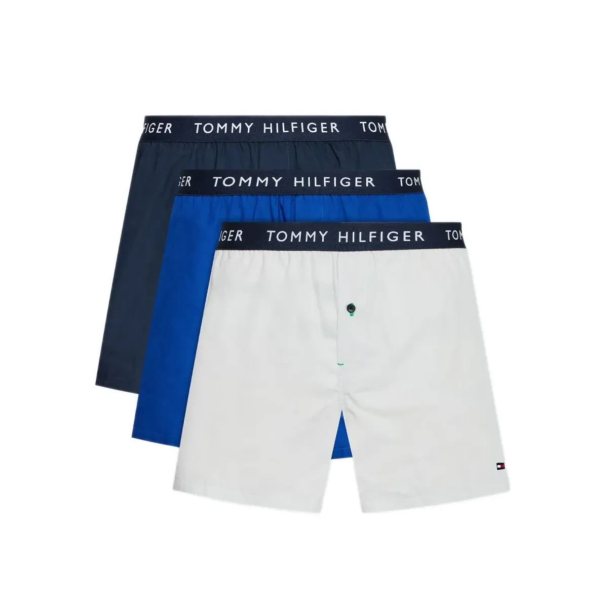 Φωτογραφία προϊόντος: Tommy Hilfiger Ανδρικό Boxer Ποπλίνα Shorts - Τριπλό Πακέτο, Χρώμα Des Sky-Bold Blu-Light Cast