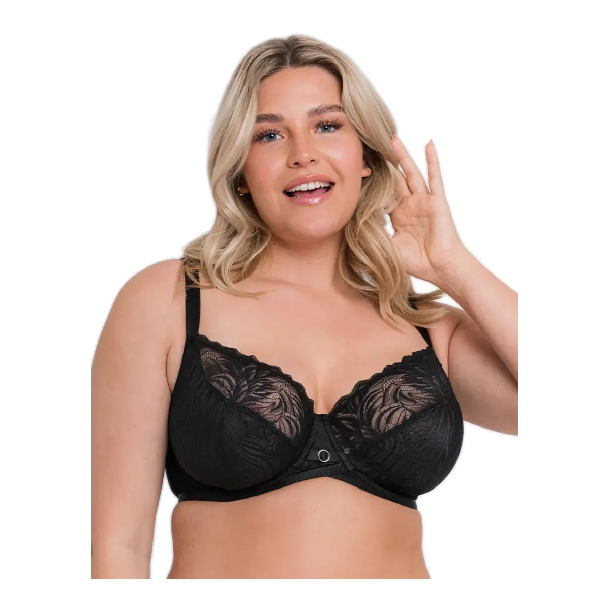 Φωτογραφία προϊόντος: Curvy Kate Γυναικείο Σουτιέν Μεγάλα Μεγέθη Lace Daze Balcony, Χρώμα Μαύρο