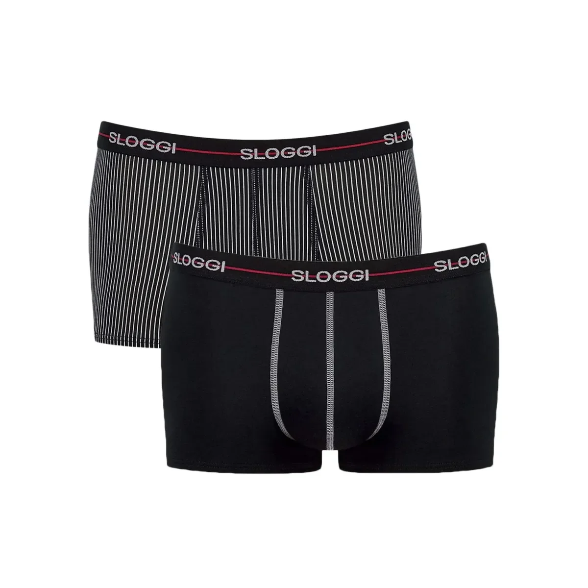 Φωτογραφία προϊόντος: Sloggi Ανδρικό Boxer Start Hipster Box - Διπλό Πακέτο, Χρώμα Μαύρο-Μαύρο Ριγέ
