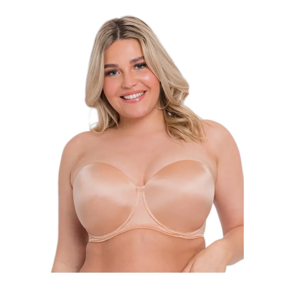 Φωτογραφία προϊόντος: Curvy Kate Γυναικείο Σουτιέν Μεγάλα Μεγέθη Smoothie Strapless Moulded, Χρώμα Latte