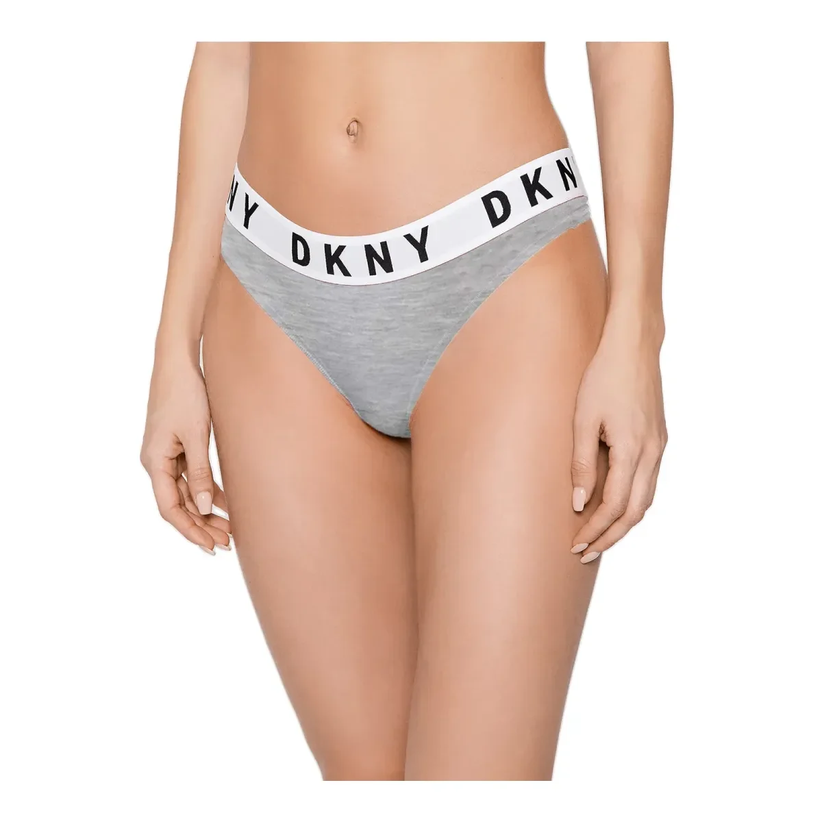 Φωτογραφία προϊόντος: DKNY Γυναικείο String Cosy Boyfriend Thong, Χρώμα Γκρι