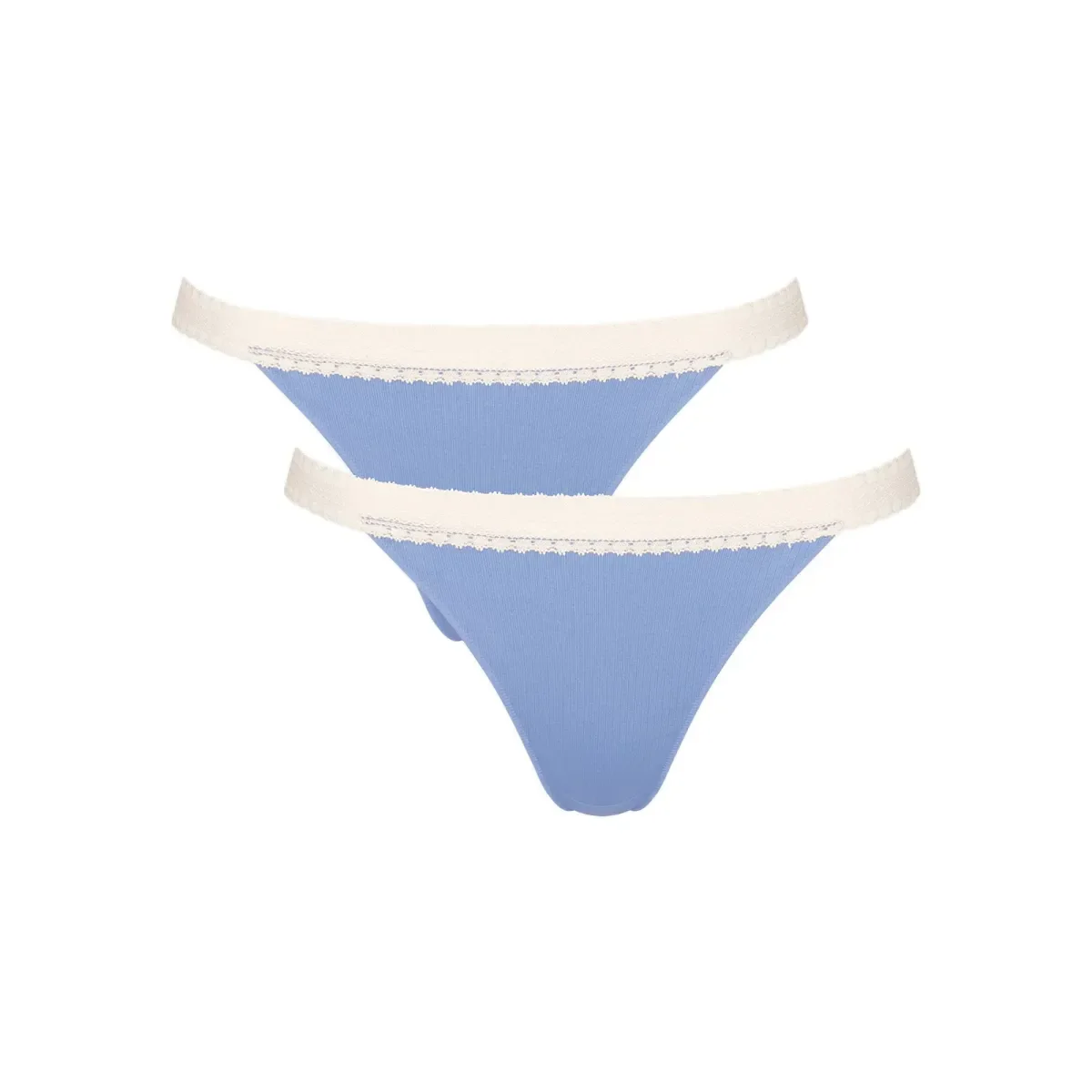 Φωτογραφία προϊόντος: Sloggi Γυναικείο Slip GO Ribbed H Tanga - Διπλό Πακέτο, Χρώμα Γαλάζιο