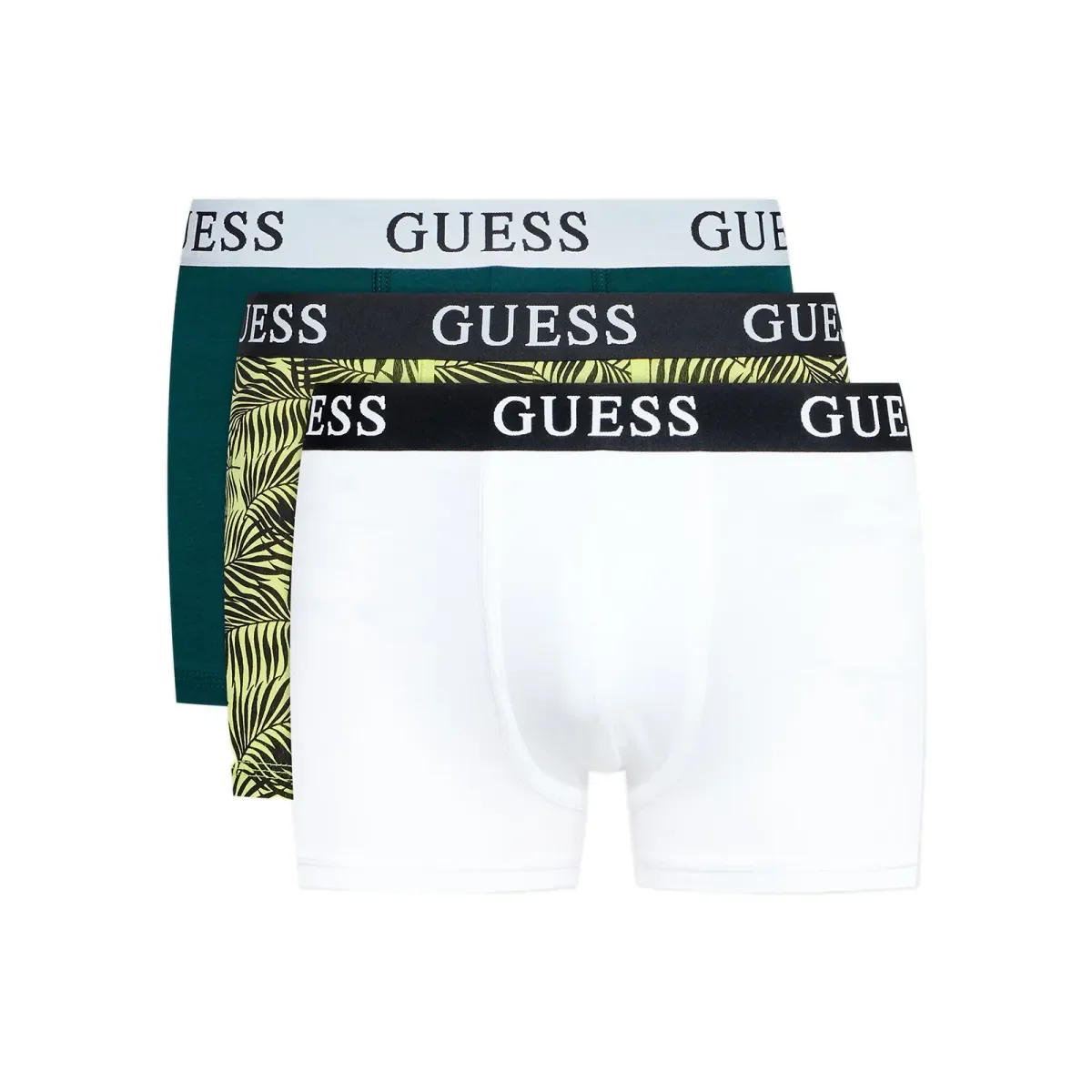 Φωτογραφία προϊόντος: Guess Ανδρικό Boxer Joe Trunk - Τριπλό Πακέτο, Χρώμα Green Foliage Combo