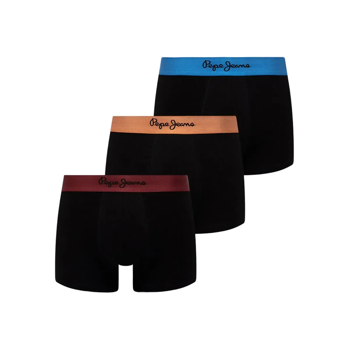 Φωτογραφία προϊόντος: Pepe Jeans Ανδρικό Boxer Elrod Trunk - Τριπλό Πακέτο, Χρώμα Currant