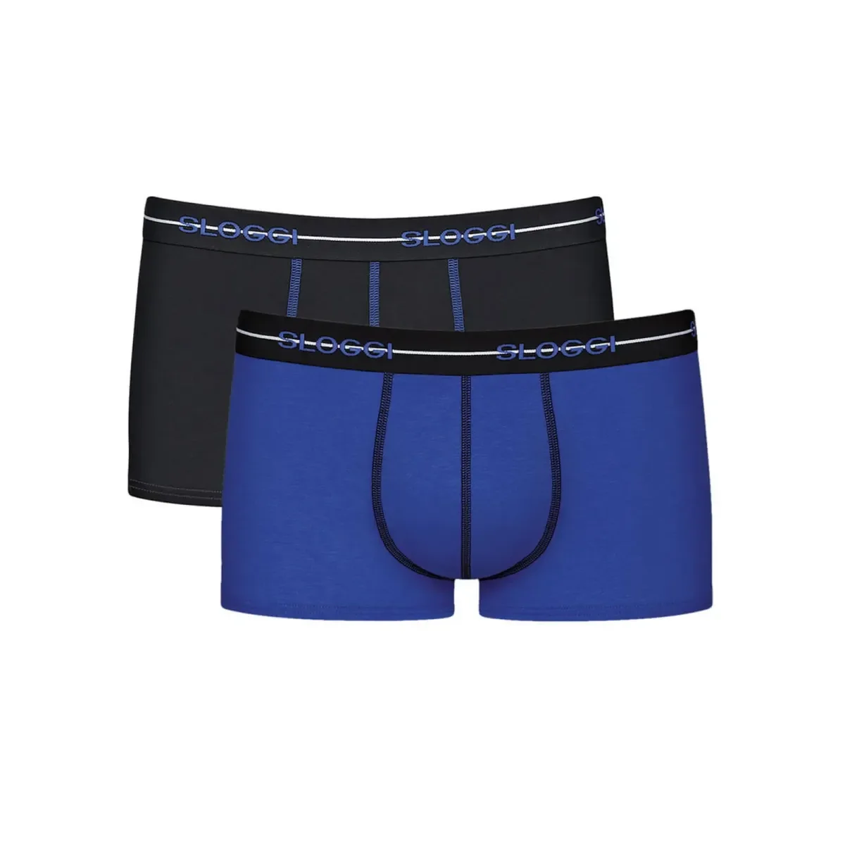 Φωτογραφία προϊόντος: Sloggi Ανδρικό Boxer Start Hipster Box - Διπλό Πακέτο, Χρώμα Μαύρο-Μπλε