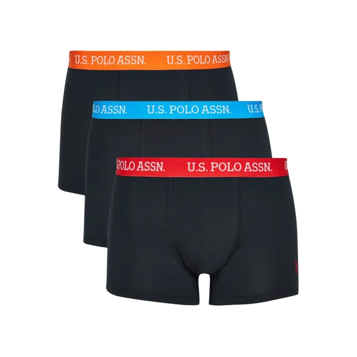 Φωτογραφία προϊόντος: U.S. Polo ASSN. Ανδρικό Boxer Stretch RBO- Τριπλό Πακέτο, Χρώμα Πορτοκαλί-Μπλε-Κόκκινο