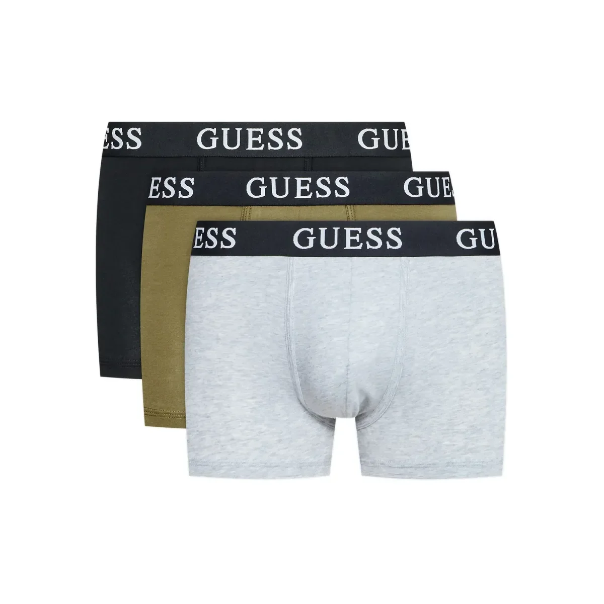 Φωτογραφία προϊόντος: Guess Ανδρικό Boxer Joe Trunk - Τριπλό Πακέτο, Χρώμα Black Olive Melange