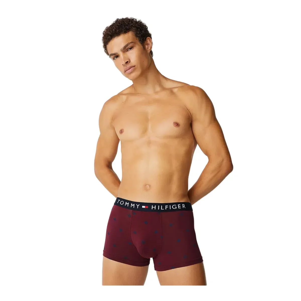 Φωτογραφία προϊόντος: Tommy Hilfiger Ανδρικό Boxer TH Monogram Jersey Trunk, Χρώμα Cmd Small Deep Rouge