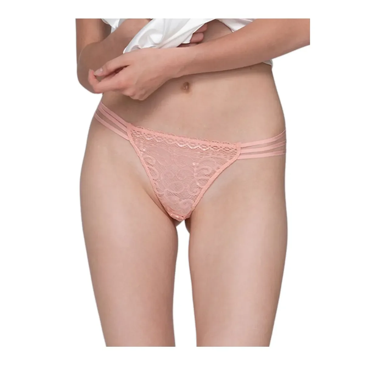 Φωτογραφία προϊόντος: Luna Γυναικείο String Thong Lace Party, Χρώμα Ροζ