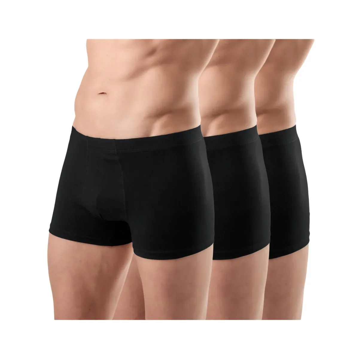 Φωτογραφία προϊόντος: FMS Ανδρικό Boxer Classic Short Εφαρμοστό - Τριπλό Πακέτο, Χρώμα Μαύρο