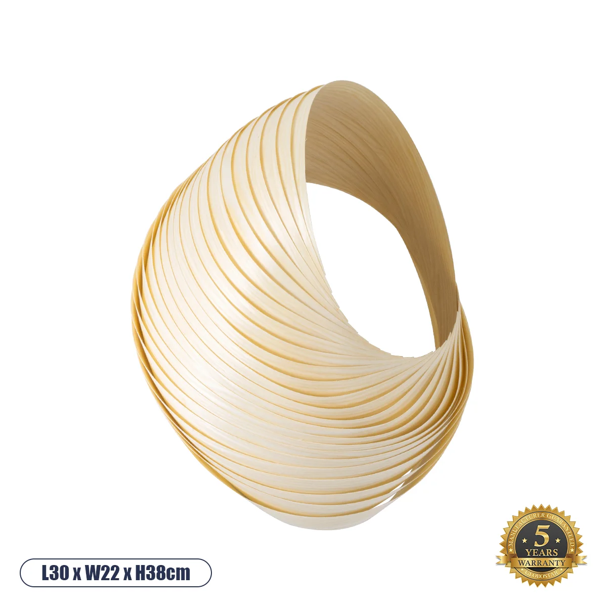 Φωτογραφία προϊόντος: GLOBOSTAR® SALREL 02224 Boho Φωτιστικό Τοίχου - Απλίκα με Ντουί 1 x E27 AC 220-240V IP20 - Μπεζ - Μ30 x Π22 x Υ38cm