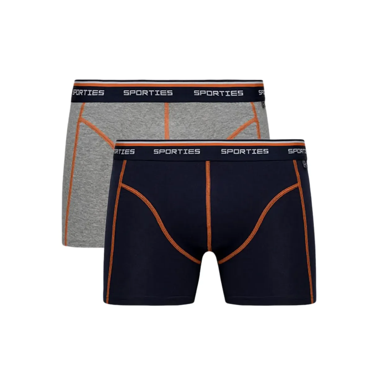 Φωτογραφία προϊόντος: Minerva Ανδρικό Boxer Sporties Regular Fit - Διπλό Πακέτο, Χρώμα Navy-Grey Mel.