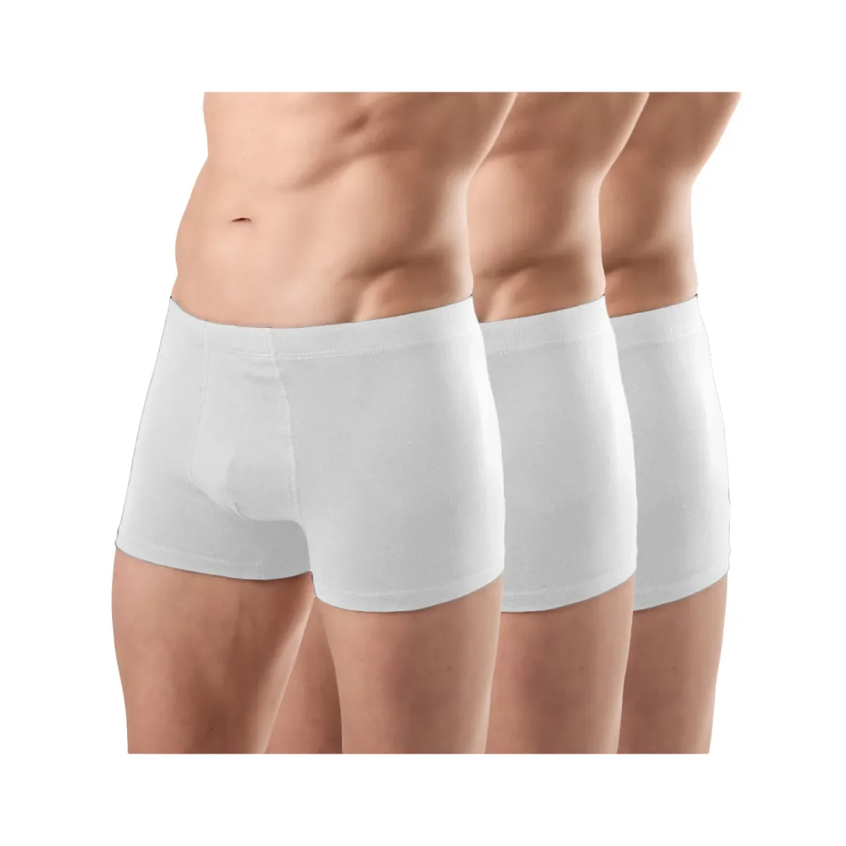 Φωτογραφία προϊόντος: FMS Ανδρικό Boxer Classic Short Εφαρμοστό - Τριπλό Πακέτο, Χρώμα Λευκό