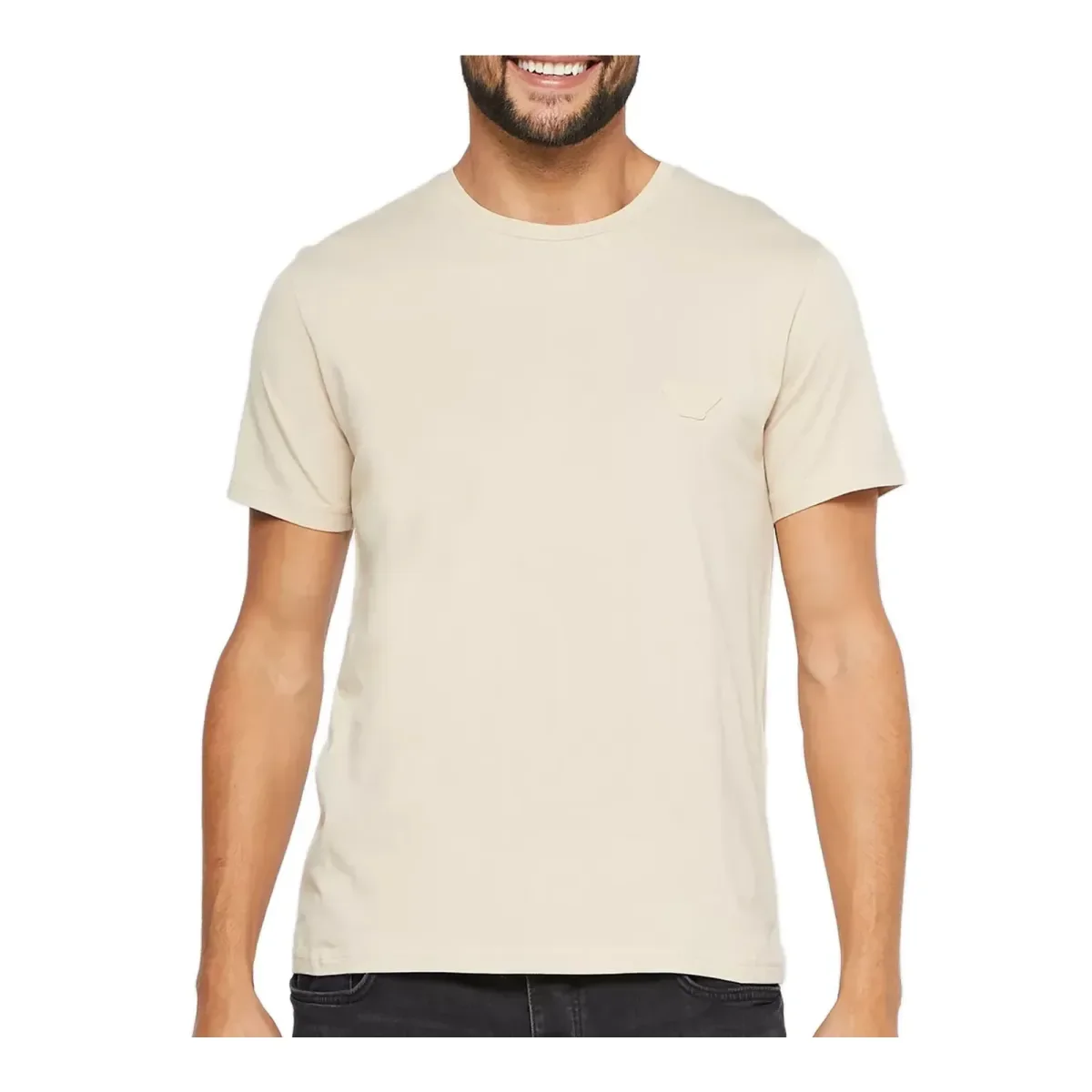 Φωτογραφία προϊόντος: Emporio Armani Ανδρικό T-Shirt Chest Logo Crew, Χρώμα Sabbia