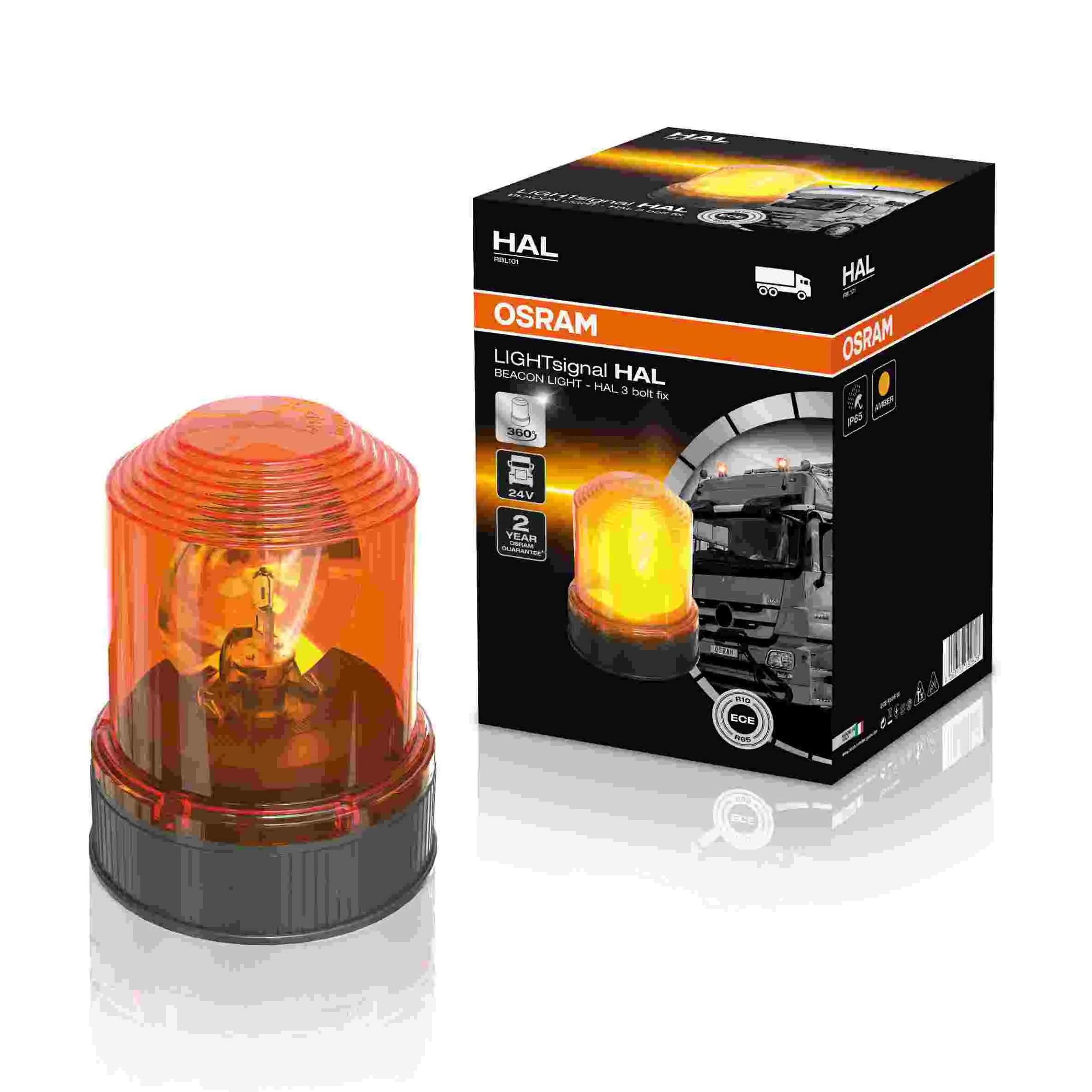 Φωτογραφία προϊόντος: Αδιαβροχος φαρος OSRAM LED BEACON LIGHT 24V 2200K 1200LMNS 360 RBL101