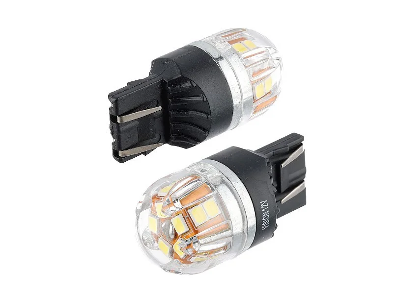Φωτογραφία προϊόντος: CarMotion LED VISION CANBUS WY21/5W T20q 12/24V 6500K 2.8W 320LM 15X 2835 OSRAM 2τμχ 58927