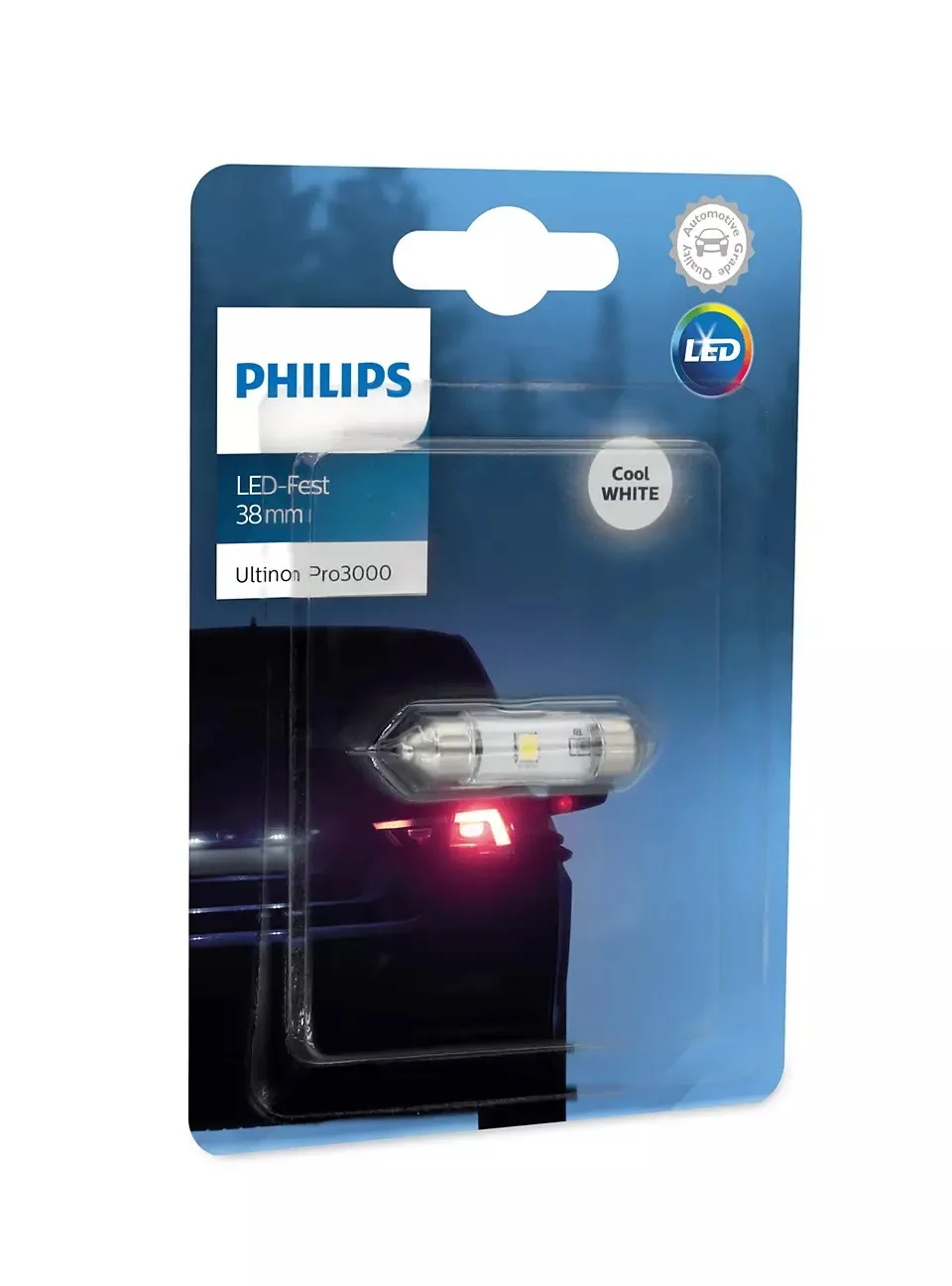 Φωτογραφία προϊόντος: Λάμπα Philips Festoon Ultinon Pro3000 Led 38mm 6000K 12V 0.6W 11854U30CWB1