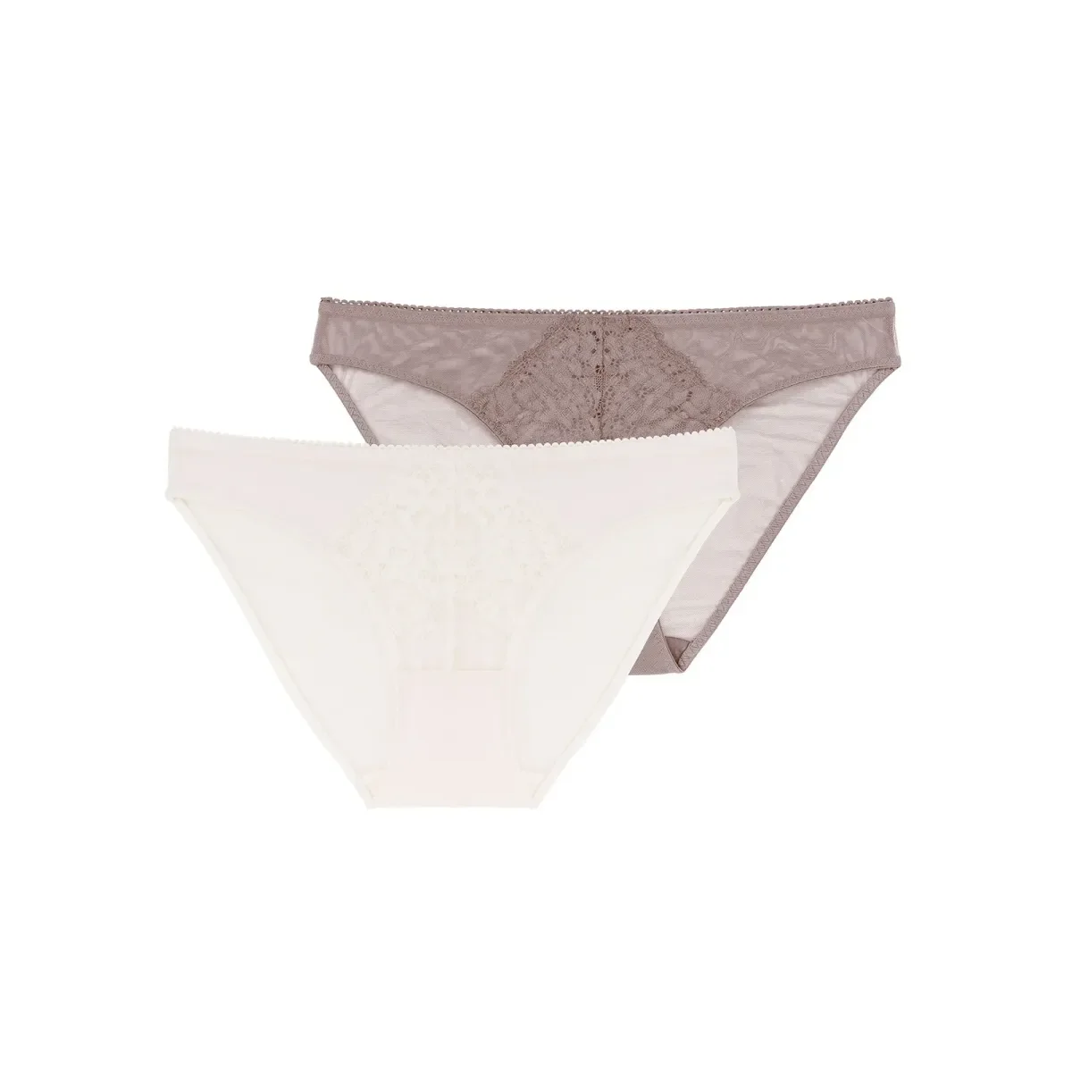 Φωτογραφία προϊόντος: DORINA Γυναικείο Slip Clarise Brief - Διπλό Πακέτο, Χρώμα Ιβουάρ-Μόκα