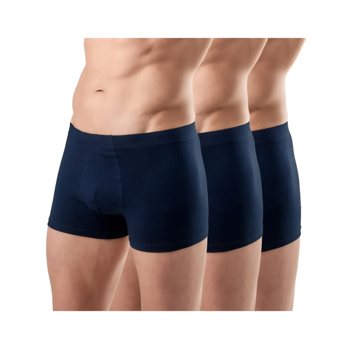 Φωτογραφία προϊόντος: FMS Ανδρικό Boxer Classic Short Εφαρμοστό - Τριπλό Πακέτο, Χρώμα Σκούρο Μπλε