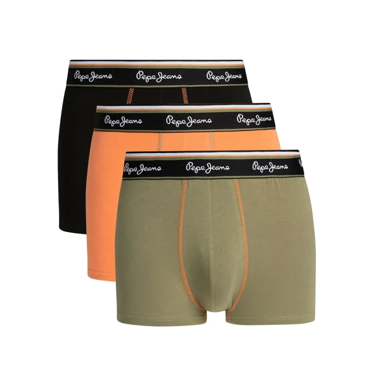 Φωτογραφία προϊόντος: Pepe Jeans Ανδρικό Boxer Sven Trunk - Τριπλό Πακέτο, Χρώμα Cedar Wood