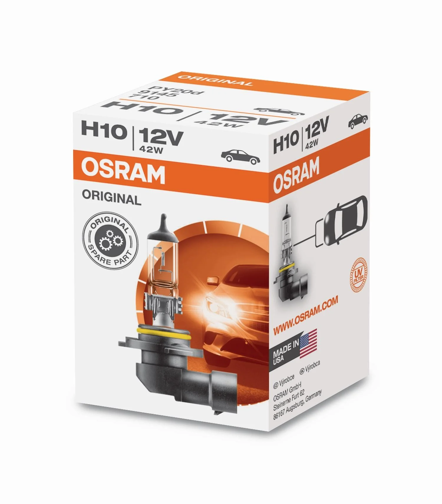 Φωτογραφία προϊόντος: Λαμπα Osram H10 Original Line Halogen 12V 42W PY20d 1τμχ