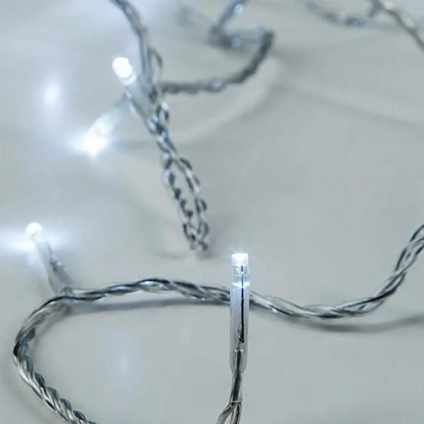 Φωτογραφία προϊόντος: ΣΕΙΡΑ ΜΠΑΤΑΡΙΑΣ, 50 LED 5mm, ΠΡΟΕΚΤΑΣΗ ΠΑΡΟΧΗΣ 50cm, ΠΡΑΣΙΝΟ ΚΑΛΩΔΙΟ, ΛΕΥΚΟ LED, ΑΝΑ 10cm, IP20