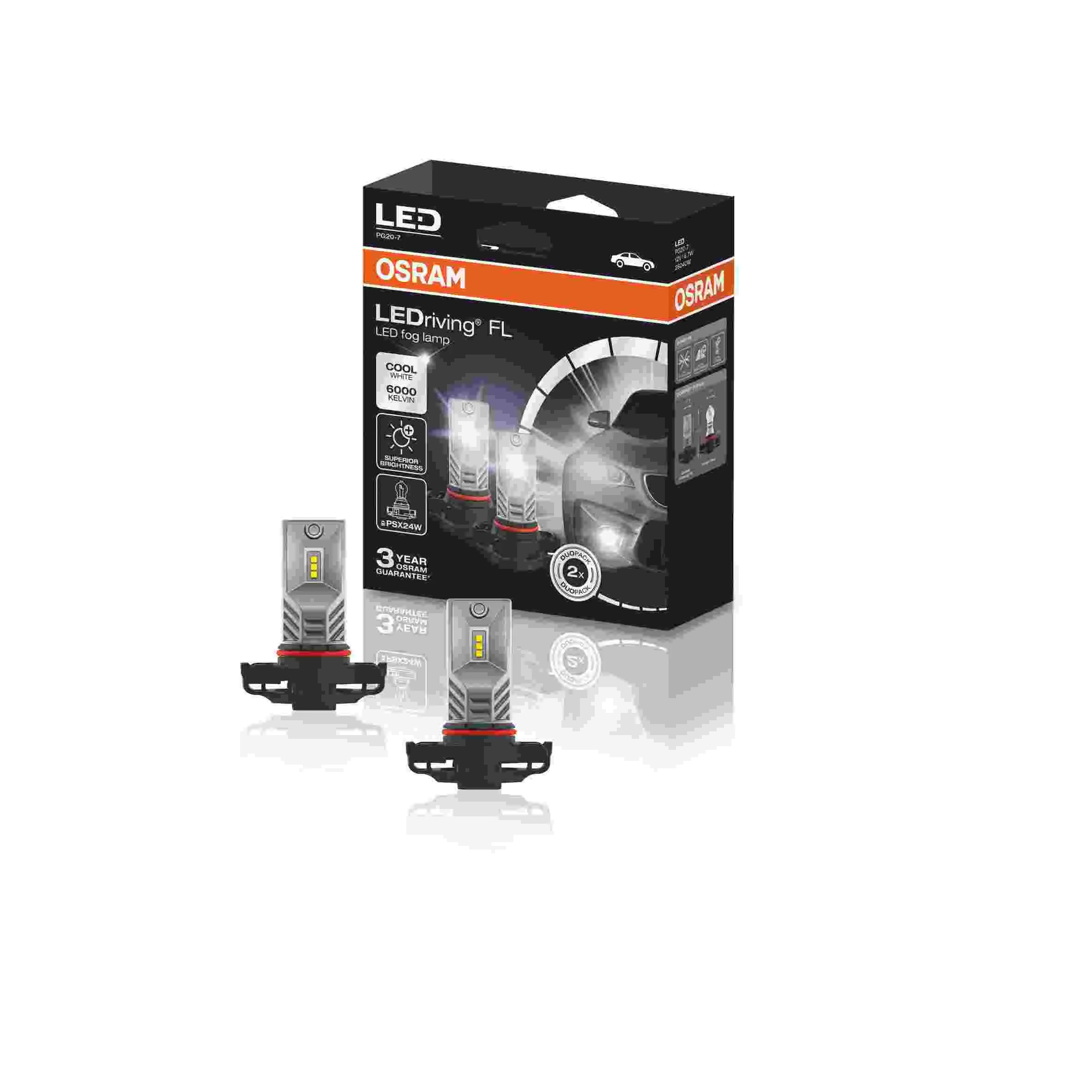 Φωτογραφία προϊόντος: LEDriving LED FOG LAMP PG20-7 PSX24W 12V 6.7W OSRAM COOL WHITE 6000K 2604CW