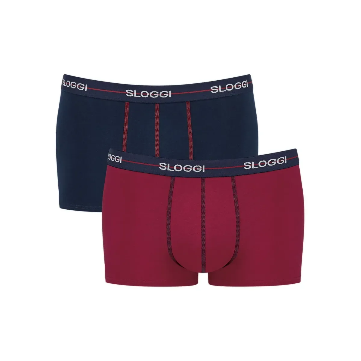 Φωτογραφία προϊόντος: Sloggi Ανδρικό Boxer Start Hipster Box - Διπλό Πακέτο, Χρώμα Σκούρο Μπλε-Κόκκινο