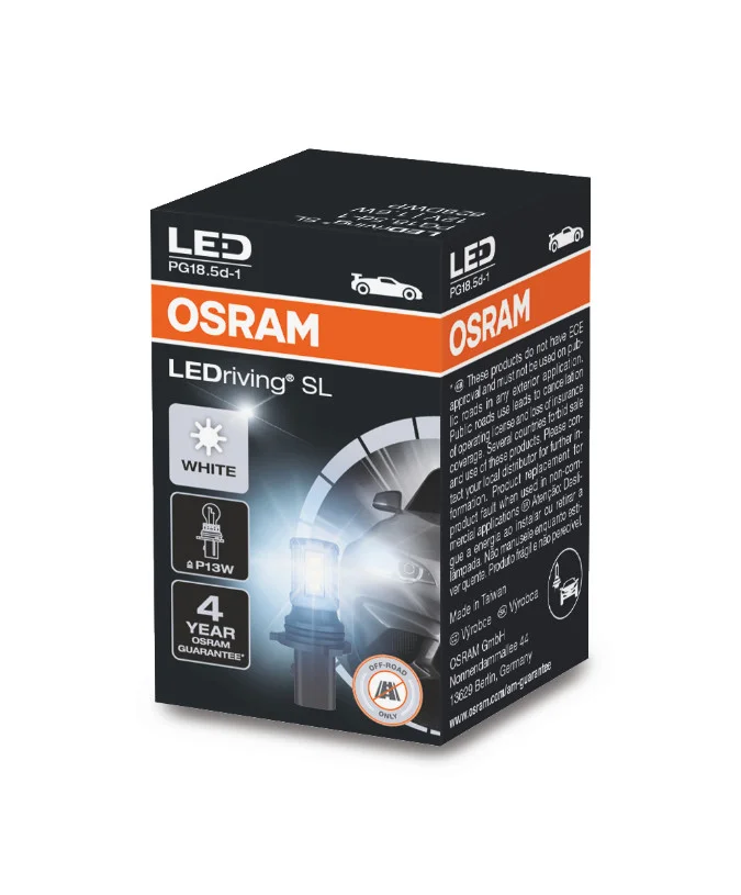 Φωτογραφία προϊόντος: Λάμπα Osram P13W 12V 1.9W LEDriving SL White 828DWP