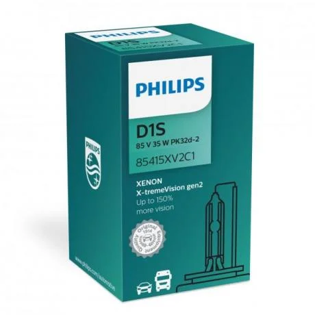 Φωτογραφία προϊόντος: Λάμπα Philips Xenon D1S X-Treme Vision Gen2 85V 35W +150% Περισσότερο Φως μέχρι και 4800Κ