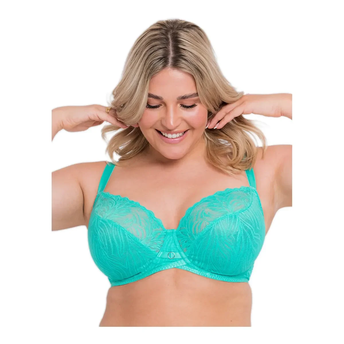 Φωτογραφία προϊόντος: Curvy Kate Γυναικείο Σουτιέν Μεγάλα Μεγέθη Lace Daze Balcony, Χρώμα Blue Lagoon