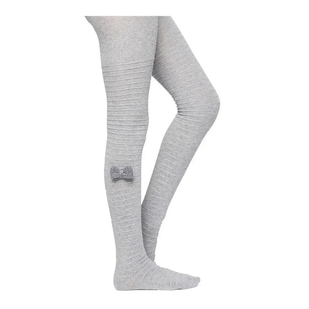 Φωτογραφία προϊόντος: Ysabel Mora Παιδικό Καλσόν Ριγέ Φιόγκος, Χρώμα Γκρι