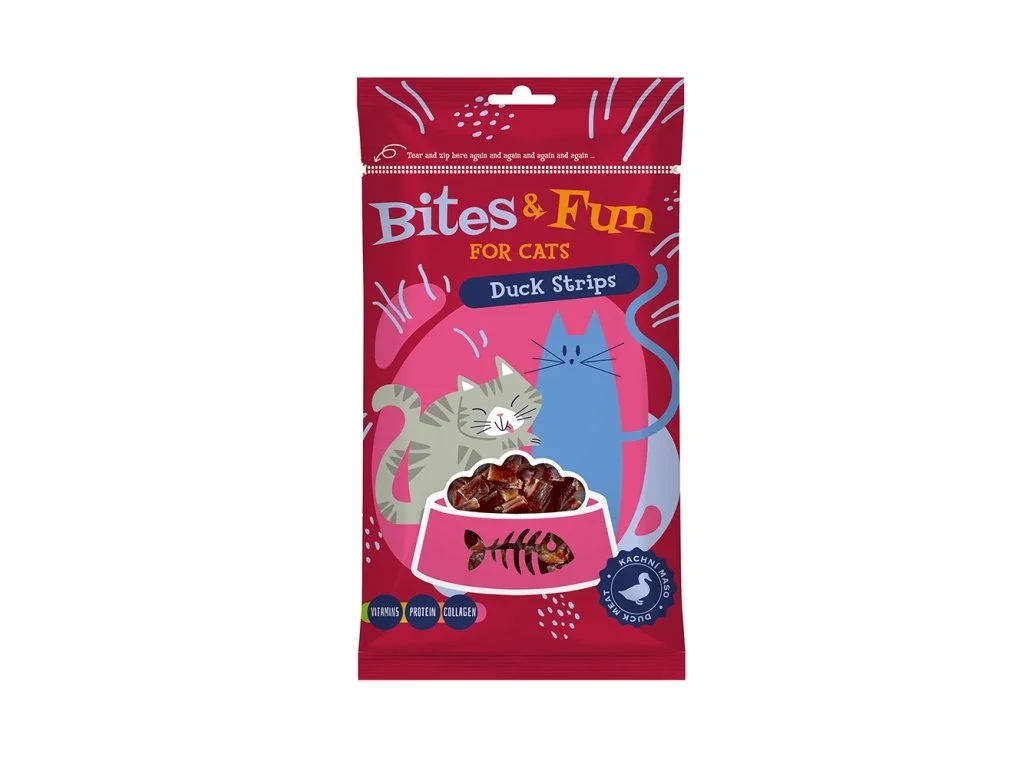 Φωτογραφία προϊόντος: Akinu BITES + FUN Duck Strips 60gr Λιχουδιές με πάπια