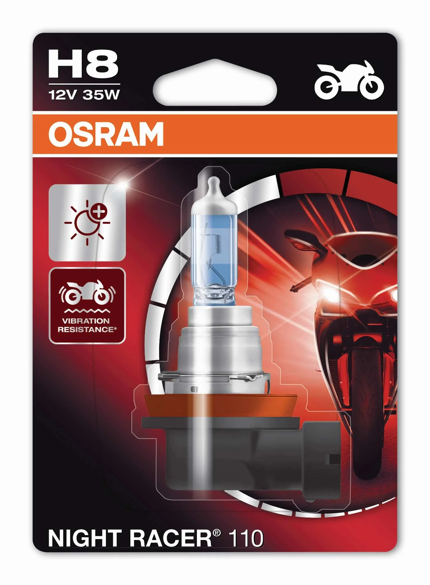 Φωτογραφία προϊόντος: Osram H11 Night Racer 110 12V H8 +110% 1τμχ