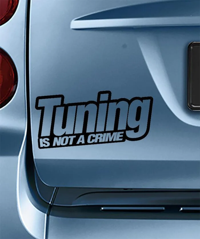 Φωτογραφία προϊόντος: Αυτοκόλλητο Tuning is not a crime