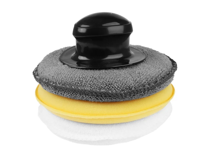 Φωτογραφία προϊόντος: Carmotion -Σετ Microfiber σφουγγάρακια γυαλίσματος με χειρολαβή 3τεμ 12.5cm