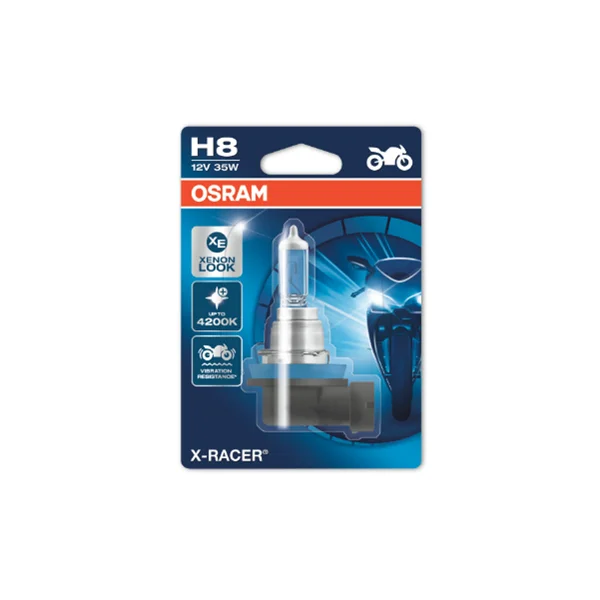 Φωτογραφία προϊόντος: Λάμπα OSRAM X-Racer H8 12V 4200Κ 35W PGJ19-1