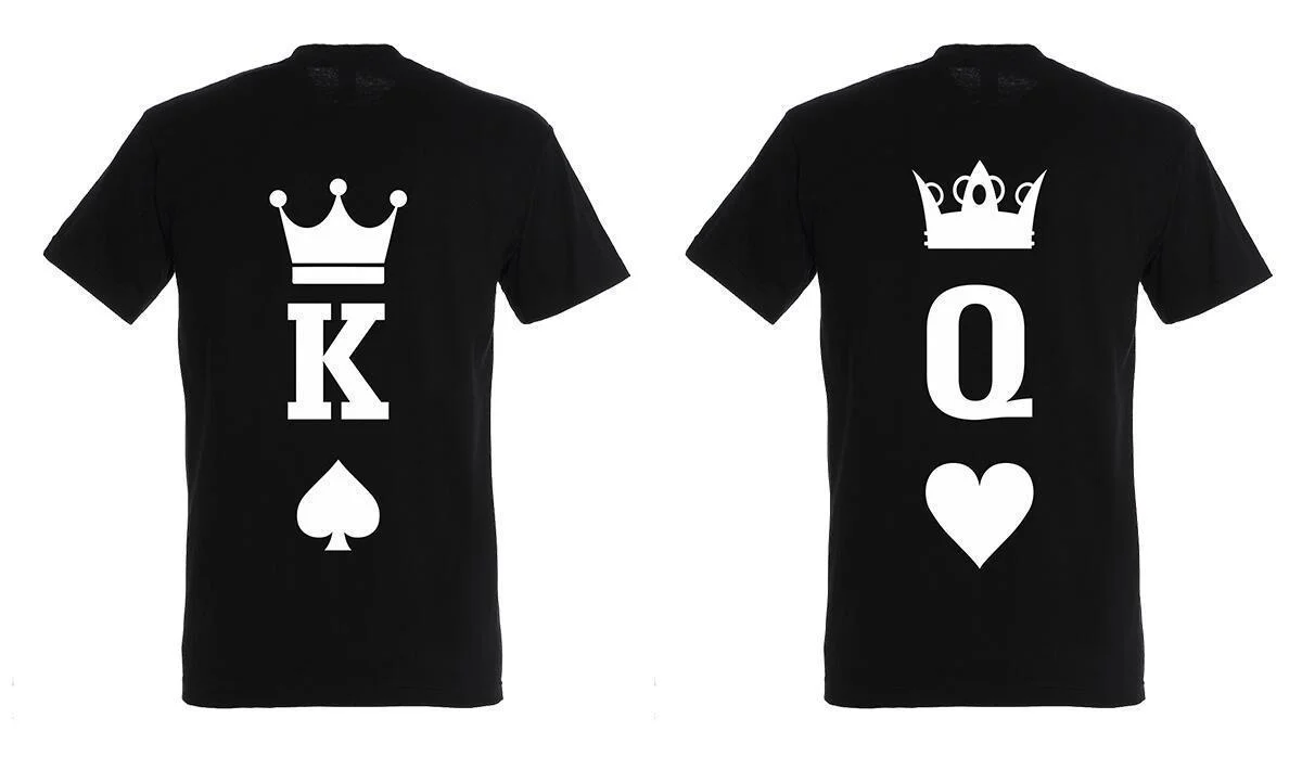 Φωτογραφία προϊόντος: T-shirt King and Queen (σετ 2 τεμ. ) Κωδ.:8085