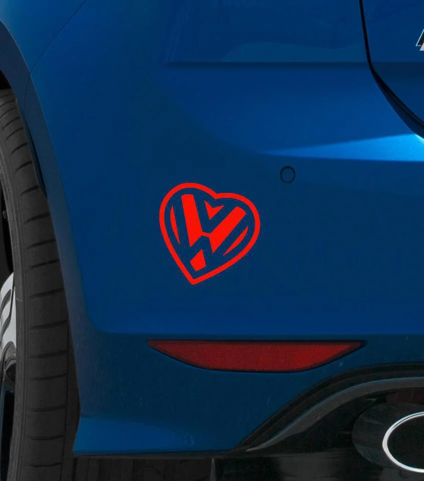 Φωτογραφία προϊόντος: Αυτοκόλλητο VW heart
