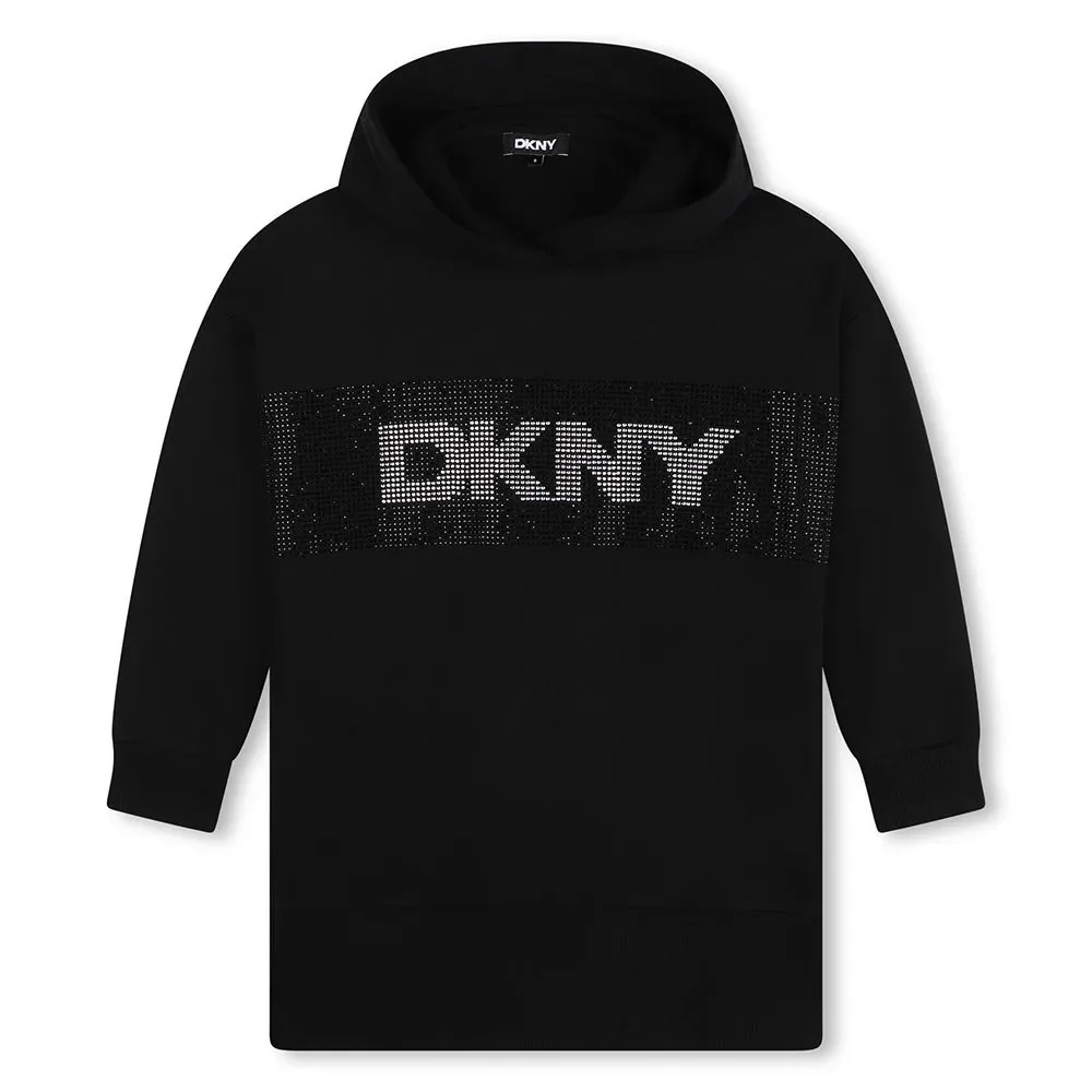Φωτογραφία προϊόντος: Φόρεμα παιδικό DKNY Black Strass Logo