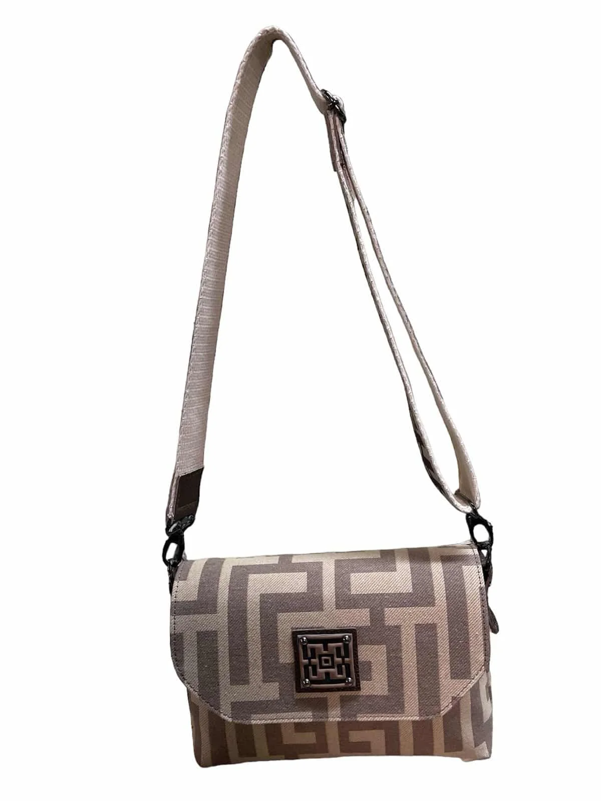 Φωτογραφία προϊόντος: Midneto Aphrodite brown & ligth brown Labyrinth Bag