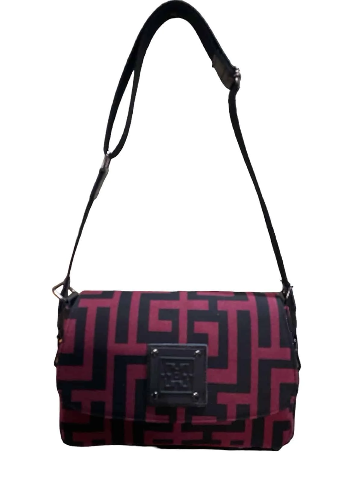 Φωτογραφία προϊόντος: Midneto Phivos I Dark Red Black Labyrinth Bag