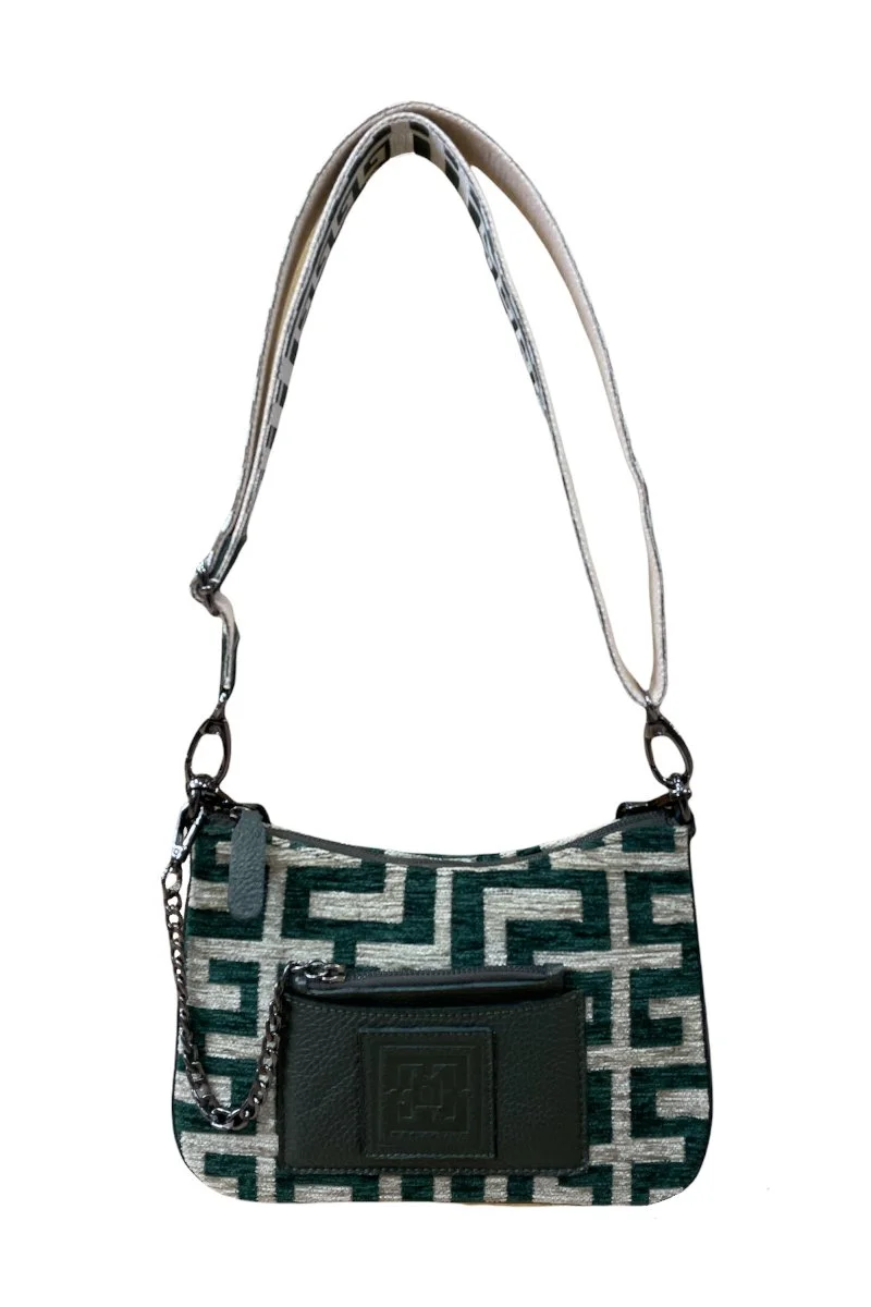 Φωτογραφία προϊόντος: Midneto Dione Cypress Beige Chenille Labyrinth Bag