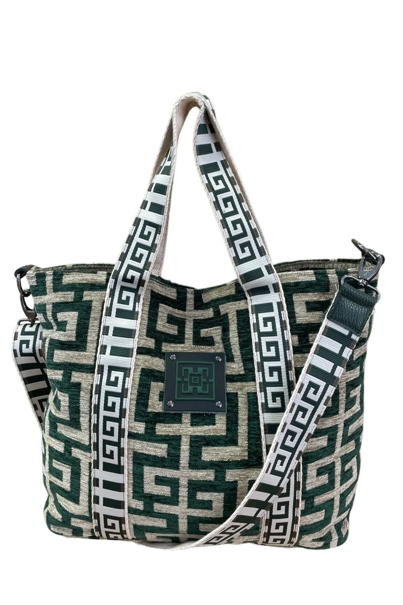 Φωτογραφία προϊόντος: Midneto Calypso II Cypress Beige Chenille Labyrinth Bag