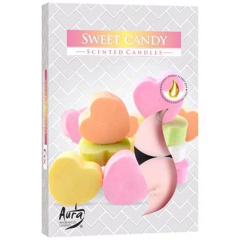Φωτογραφία προϊόντος: OEM Sweet Candy Scented Candles-Σετ 6 αρωματικά κεριά ρεσω καραμέλα