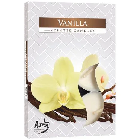 Φωτογραφία προϊόντος: OEM Vanilia Scented Candles-Σετ 6 αρωματικά κερια ρεσω βανίλια