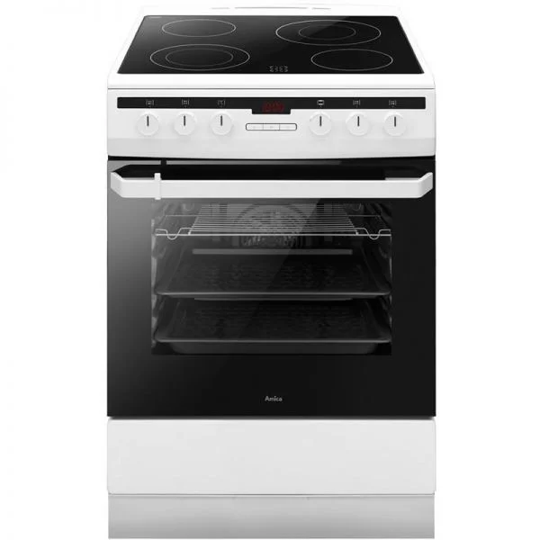 Φωτογραφία προϊόντος: Κουζίνα AMICA 6018CE3.332EHTAQW 62lt με Κεραμικές Εστίες Πεκ. Λευκή